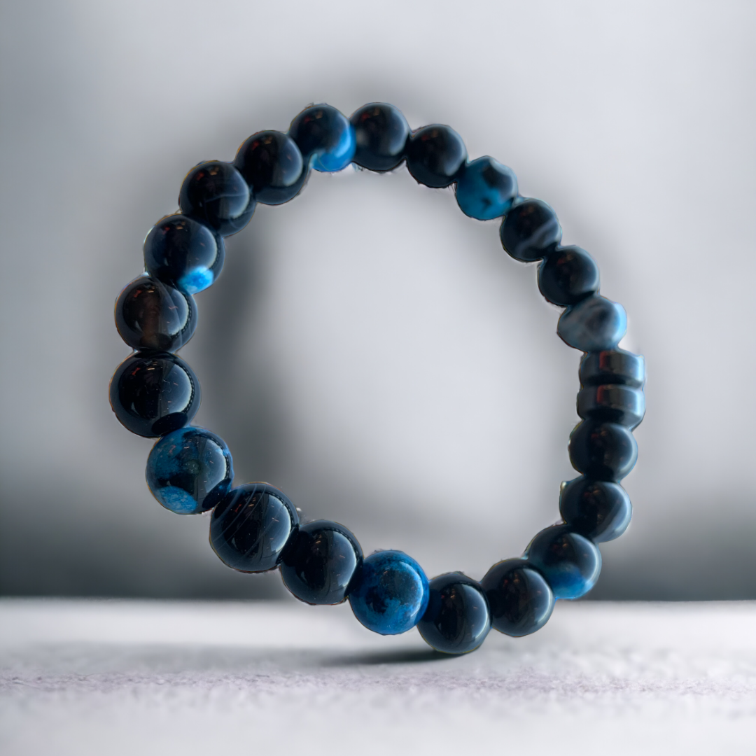 “Aqua Galaxy” Beaded Bracelet Bracelet The Aaron Anthony Collection