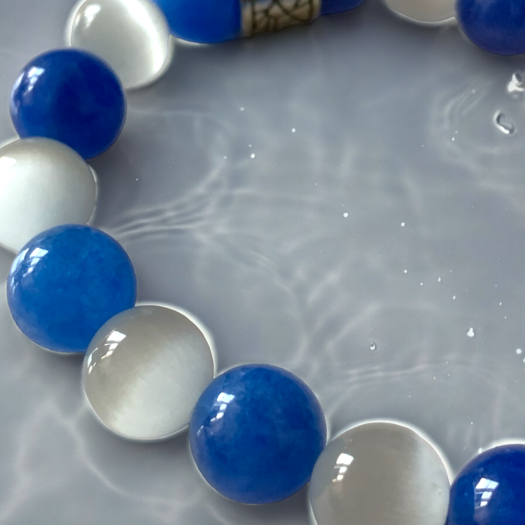 “Crystal Blue Waters ” Beaded Bracelet Bracelet The Aaron Anthony Collection