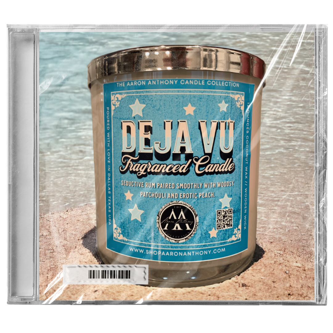 "Deja-Vu" 8oz Wooden Wick Candle 8oz Candle The Aaron Anthony Collection