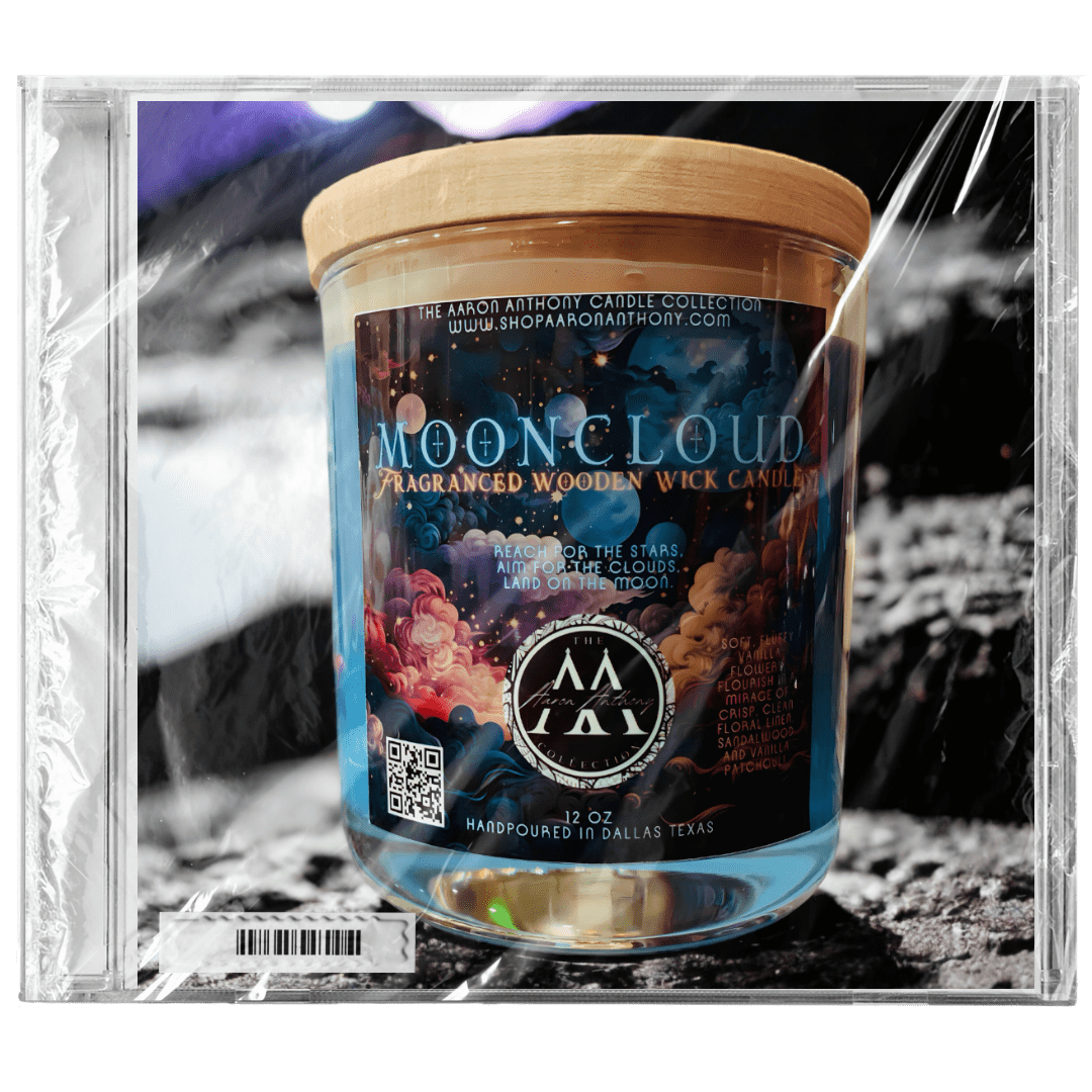 "Full Moon" 13oz Wooden Wick Candle 13oz Candle The Aaron Anthony Collection