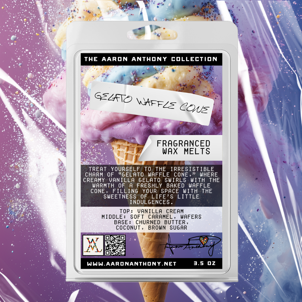 "Gelato Waffle Cone" Wax Melts Wax Melt The Aaron Anthony Collection