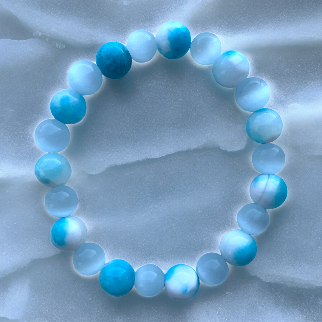 “Glacier” Beaded Bracelet Bracelet The Aaron Anthony Collection