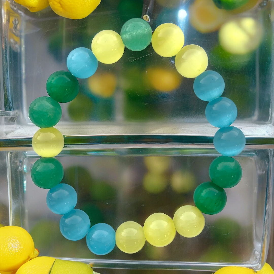 “Lemon Limelight” Beaded Bracelet Bracelet The Aaron Anthony Collection