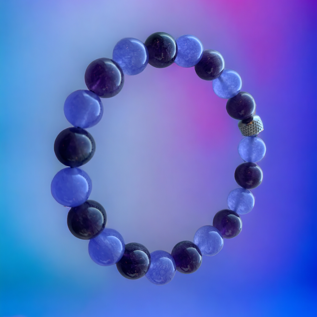 “Purple Night” Beaded Bracelet Bracelet The Aaron Anthony Collection