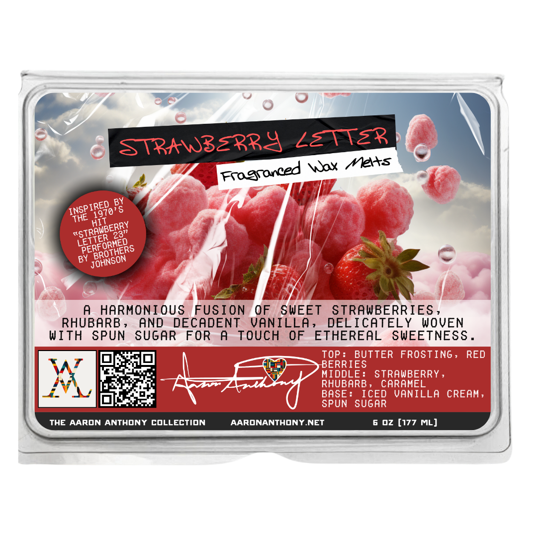 “Strawberry Letter" Wax Melt XL Wax Melt (XL) The Aaron Anthony Collection